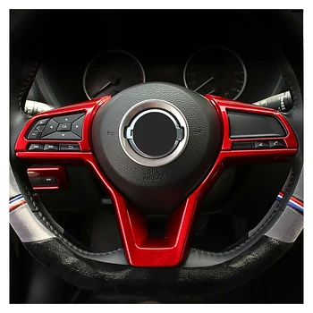 1 Nastavite Rdeča, ABS Avto Notranje zadeve Volan Dekoracijo Trim Okvir Trakovi Primerni Za Nissan Sentra 2020 Styling