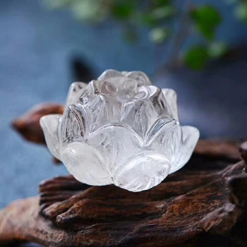 1 kos Quartz Crystal Lotus Cvetje Naravnih Lotus Kamni, Minerali Feng Shui Stranka Okraski Chirstmas Poročno Darilo Spominkov