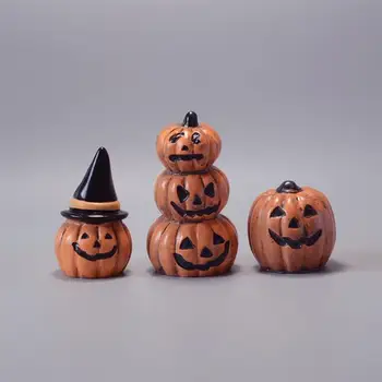 1 nastavite Halloween Buče Duha Miniaturne Figurice Smolo Bučna Kip za Halloween Dekoracijo doma