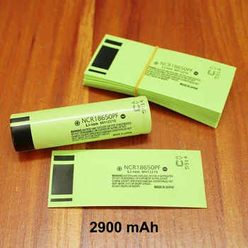 100 kozarcev/veliko Litijeve baterije posebne PVC toplote shrinkable tube 18650 baterijo plastično izolacijo shrink film kože 2900MAH 3400MAH