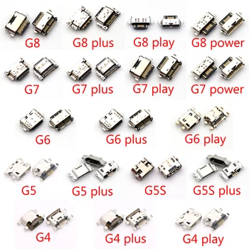10Pcs Polnjenje prek kabla USB Priključek Brezplačno Jack Vtičnica Plug Dock Za Motorola Moto G9 G4 G5 G5S G5S G6 G7 Plus G8 Power Play Plus