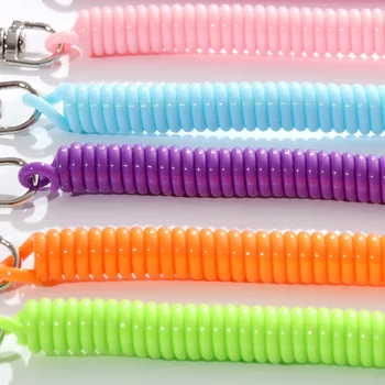 180mm Plastičnih pomlad vrv ključnih verige mobilni telefon torba za pribor vrvica za opaljivanje tega barve anti-izguba elastično vrv ključnih verige