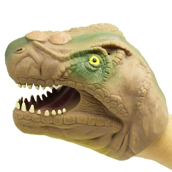 1Piece Mehko TPR Dinozaver Strani Lutkovno Tyrannosaurus rex Glavo Strani Lutkovno Slika Rokavice Igrače za Otroke, Igrače Model Darilo