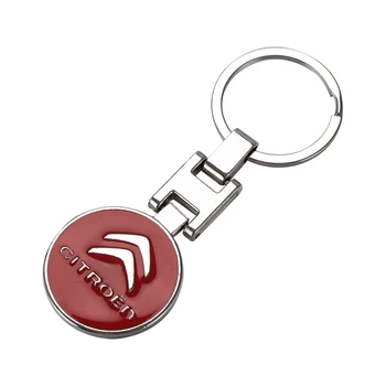 1pcs 3D Kovinski Emblem Keychain Ključnih Verige obeske za Logotip Za Citroen C1 C3 C4 C5 C6 C-ELYSEE VTS Picasso Križ Kaktus C4L DS3 DS5