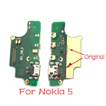 1pcs Polnjenje prek kabla USB Polnilnik Vrata Flex Kabel Trak Za Nokia 5 N5 TA-1053 TA-1021 TA-1024 Dock Priključek