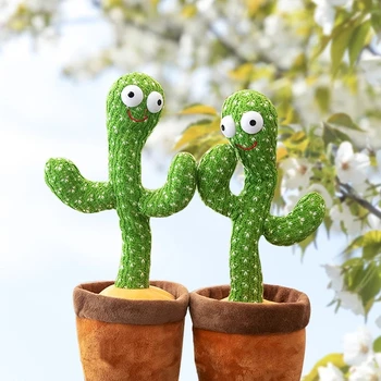 2021 Ples Kaktus Plišastih Igrač Poje Glas Interaktivnih Elektronskih Kaktus Mehki Pliš Igrača, Lutka Dekoracijo Doma Pliš Plišaste Igrače