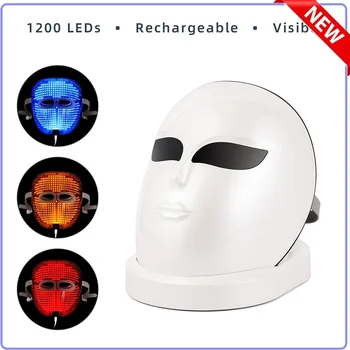 3 Barve 1200PCS LED Obraza MaskUp Razred Različica LED Svetlobno Terapijo Pralni Pomlajevanje Kože Privijte Proti Gubam Odstranjevanje Aken