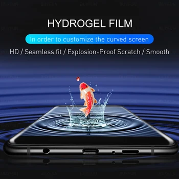 4in1 zaščitno mehko primeru Screen Protector Hydrogel Film objektiv Za Xiaomi Redmi 9a 9 8 7 6 a c t pro nfc pokrov za shell glas