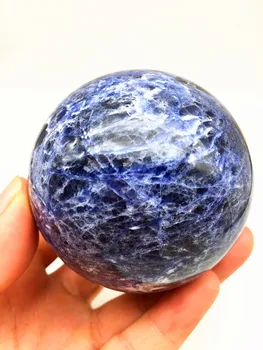 60 mm-70 mm naravni kremen kristalno modro zrna, kamen doma dekoracijo kosov