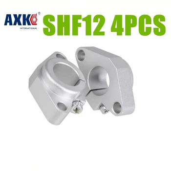 AXK 4pcs NOVO SHF12 12 mm gred podporo linearni železniškega podpora CNC Usmerjevalnik XYZ SHF12
