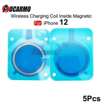Aocarmo 5Pcs Za iPhone 12 Brezžično Polnjenje Tuljavo --Znotraj Magnetne Nadomestni Deli