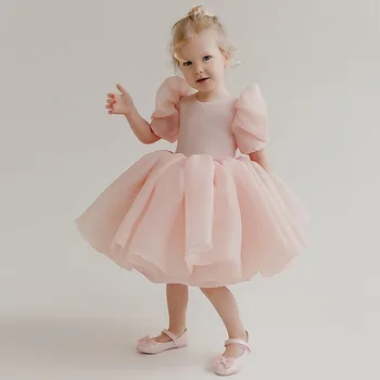 Dekliška obleka za družico otroci obleko fluffy princess oblačenja za Dekleta stranka poročno obleko 1-12 let najstnik Pageant oblačila