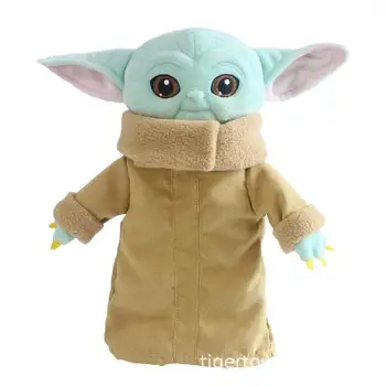 Disney Star Wars Plišastih Master Yoda Tujcev Mandalorian Risanka Baby Lutke Igrače Novo Leto Božična Darila, Okraski Ključnih Verige