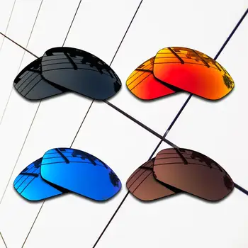 E. O. S 4 Parov Black & Brown & Blue & Ogenj Rdeče Polarizirana Zamenjava Leč za Oakley Split Suknjič OO9099 sončna Očala