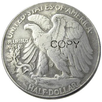FK(07) Skitnica 1944 Hoja Svobode Pol Dolarja Lobanje Design Kovanec Silver Plated Silver Plated Izvod