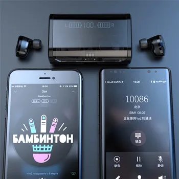 G06 Power LED Zaslon Brezžična tehnologija Bluetooth 5.0 za Samsung Galaxy S9 Plus S8 S7 Aktivno S6 Rob S5 S4 Mini S3 C5, C7, C9 Slušalka