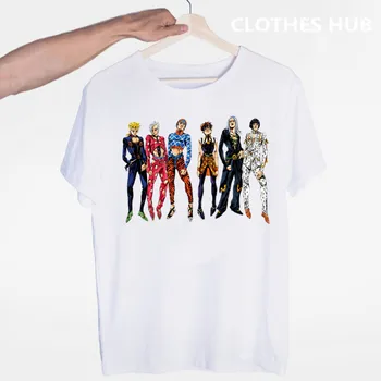 JoJo Bizarna Avantura Smešne majice za Moški/ženska Japonske Anime Natisnjen Tshirt Priložnostne Jojo T Shirt Hip Hop Top Tees Moški/ženski