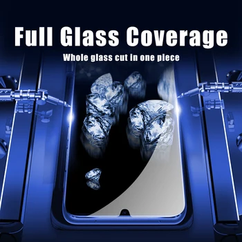 Kaljeno steklo mobilne screen protector, polno kritje za Xiaomi Redmi Upoštevajte, 10, 9, 8, 7 Pro, 7A, 8T 9S POCO F2 Pro M3 X3 NFC 3 kos