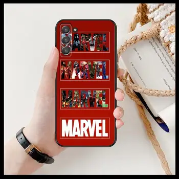 Marvel Avengers Telefon pokrov trupa Za SamSung Galaxy S8 S9 S10E S20 S21 S5 S30 Plus S20 fe 5G Lite Ultra black mehko primeru