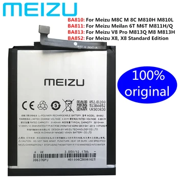 Meizu Original BA810 BA811 BA813 BA852 Baterija Za Meizu M8C M810H M810L Meilan 6T M6T M811H M811Q V8 Pro M813Q X8 Baterije