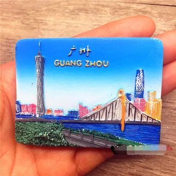 Mestu Guangzhou, Kitajska Hladilnik Magnet Turističnih Spominkov Doma Dekoracijo