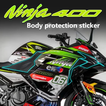Motorno kolo Ogljikovih Vlaken Nalepke Zaščitno folijo Nepremočljiva zaščito pred soncem Telo Dekoracijo Spremembe za Kawasaki Ninja 400