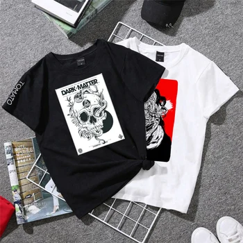 Moška Majica T-shirt Punk Tisk Proge DIY Termalnih Železa Na Obliži Gotike Lobanje Navadne Vroče Nalepka