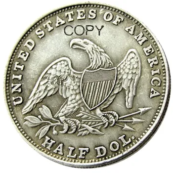 NAS 1839 brez obeh skrajnih Bankrot Pol Dolarja Kopija Kovanca