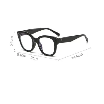 Nov Kvadratni Anti Modra Svetloba Očal Okvir Ženske Moški Optični Računalnik Očala Okvirji Urad Dekoracijo Ponaredek Očala