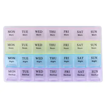 Novo 7 Dni Pill Box Tabletke Primeru Vsebnik Za Tablete Tedensko Pillbox Tablet Razvrstilnik Medicine Tedensko Škatla Za Shranjevanje Posode Organizator