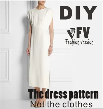 Oblačila DIY obleko Obleke Šivanje Vzorec rezanje risanje Ženske Obleka za Šivanje Predlogo BLQ-78