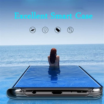 Ogledalo Flip Primeru Za Samsung Galaxy A31 A51 A70 A41 A42 A80 A90 A30 A60 A03S M62 M21 S11E S10E S8 S9 S10 S20 Plus Kritje