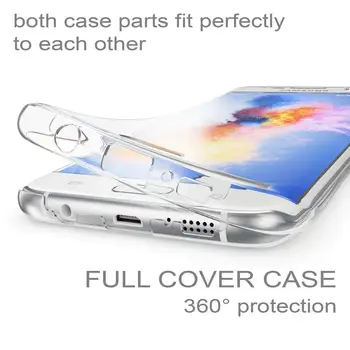 SUYACS 360 Full Body Zaščita Telefona Ohišje Za Samsung Galaxy S10 Plus S10e A30 A40 A50 M10 M40 Mehko TPU Hrbtni Pokrovček Lupini Darila