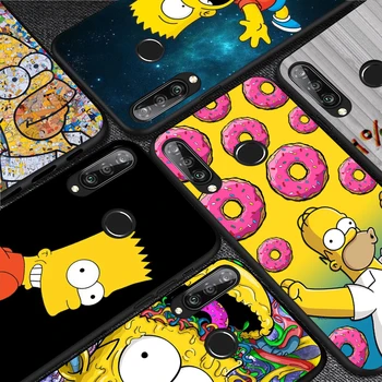 Silikonski Pokrov Vroče Simpsons Fant Za Huawei P50 P40 P30 P20 Pro P10 P9 P8 Lite E Plus 2019 Telefon Primeru Coque