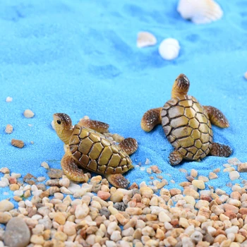 Umetni Mini Sea turtle Model Smolo Figurice Pravljice Vrt Miniature Fish Tank Acessories DIY Terarija Krajine Dekoracijo
