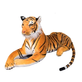 Velikan Srčkan Veren Tiger Plišastih Igrač Mehko Divje Živali Simulacije Bela Rjava Tiger, Jaguar Lutka Blazino Otroci, Otroci Darilo Za Rojstni Dan