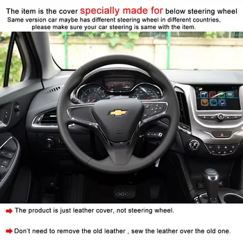 Yuji-Hong Umetnega Usnja Avto Volan Zajema Primeru za Chevrolet Cruze-2018 Volt 2016 2017 Novi Cruze