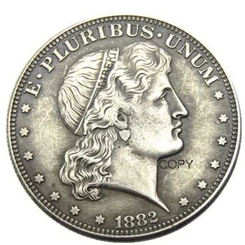 ZDA 1882 Ščit Glavo Pol Dolarja Vzorci Silver Plated Kopija Kovanca