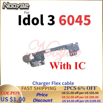 Za Alcatel One Touch Idol 3 OT6045 6045 USB Dock Polnilnik Vrata Vtič za napajanje Mikrofon MIC Flex Kabel Vibrator Motornih Odbor