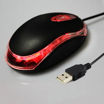 120 cm, Kratek Črn USB 2.0 3D LED Optični Kolo Žično Igre Miška Za Prenosni RAČUNALNIK Prenosni Padec Ladijskega prometa