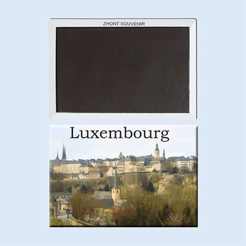 Luksemburg pogled od gora 22576 Krajine Magnetni hladilnik Potovanja spominkov darila za prijatelje