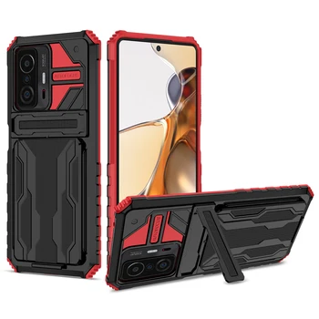 Opora Zaščitna torbica za Xiaomi 11T Pro Xiaomi11T Xiao Mi 11T 11 T Shockproof Mobilni Telefon Vrečko Kritje