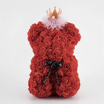 Umetno Cvetje 25 cm Rose Imeti Punco, Obletnice, Božič, Valentinovo Darilo za Rojstni dan Za svate